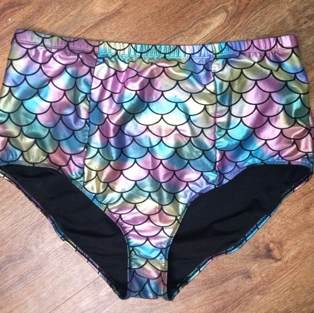 Torrid mermaid high waisted bikini bottoms